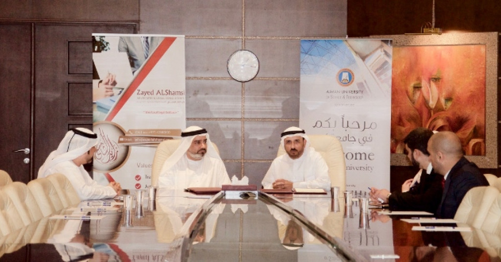 Ajman University Signs Agreement with Zayed Al Shamsi Advocates