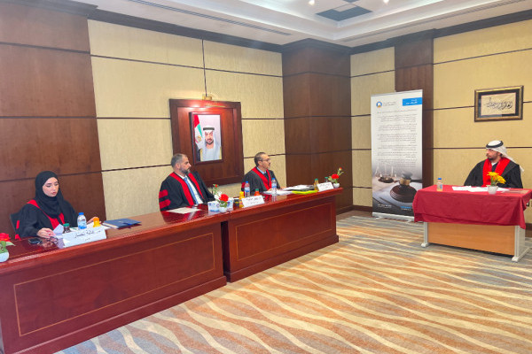 عبد الله الجرجاوي يناقش أطروحة الماجستير في كلية القانون بجامعة عجمان