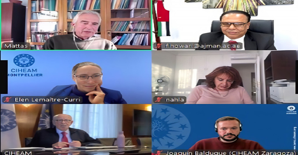 جامعة عجمان تشارك في ندوة عبر الإنترنت لمؤتمر الأطراف التاسع والعشرين حول حلول المناخ المتجذرة في تقاليد الطعام المتوسطية