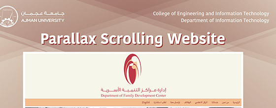 Parallax Scrolling Website