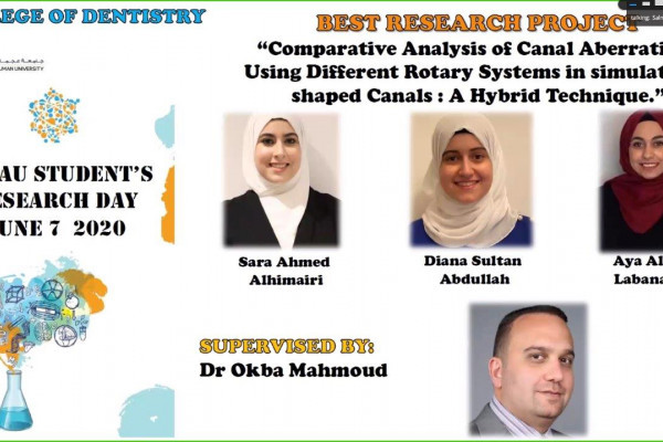 طلبة جامعة عجمان يتنافسون علميًا في زمن الكورونا ببحوث حول التعلم الذكي ونظم الطوارئ لمرضى القلب