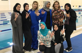 AU Secures Third place in Swimming Championship