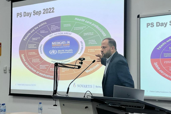 College of Pharmacy and Health Sciences organizes a seminar on patient safety with Novartis