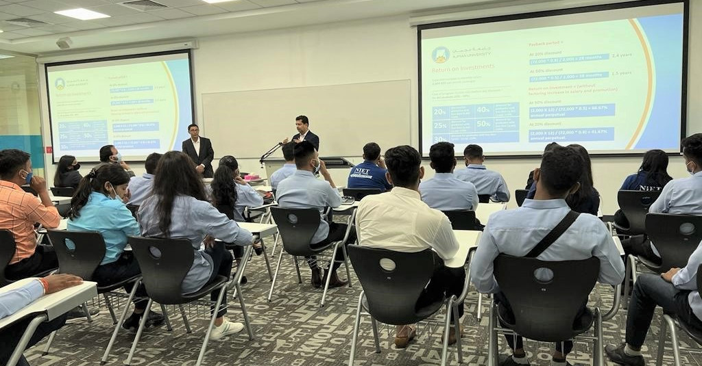 CBA Hosts Delegation of Students and Faculty from NIET, India