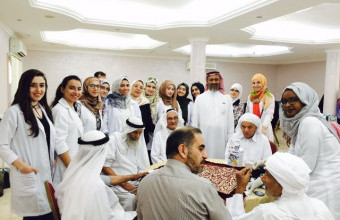AU Students Visit Elderly Nursing Home in Ajman