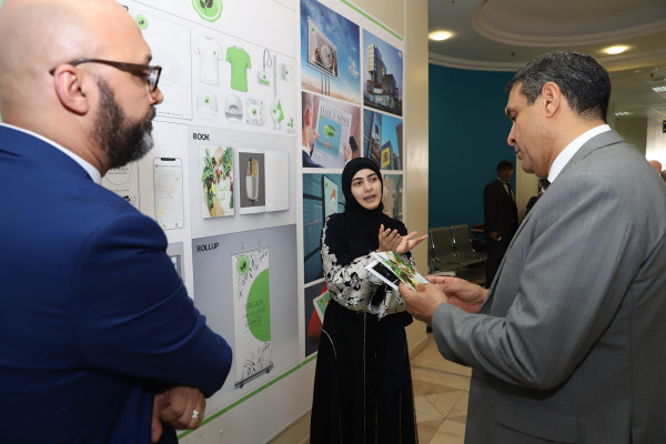 Graphic Design students design creative designs during their graduation exhibition