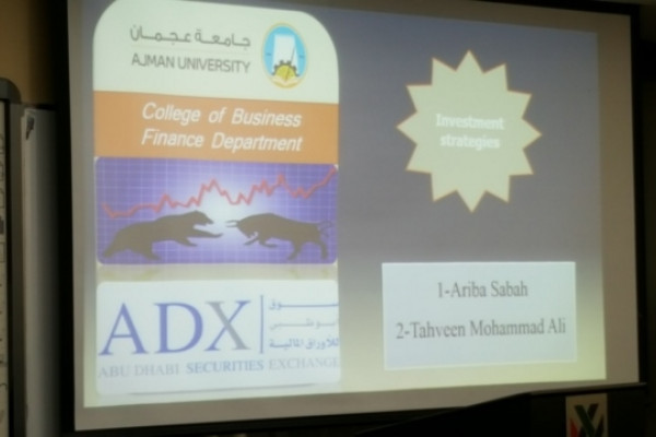 AU Students Secure 3rd Position in the National Abu Dhabi Securities Exchange Virtual Stock Game Competition