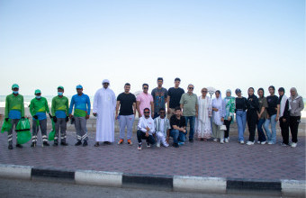 Ajman University Organizes Beach Clean Up Campaign with Ajman Municipality and BEEAH Group