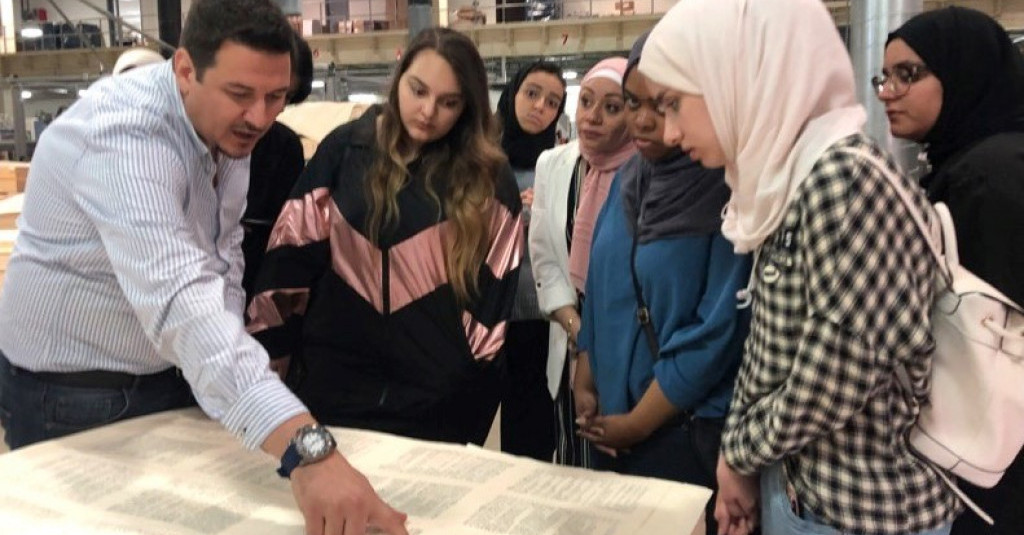 Graphic Design students in a field visit to enhance their experience in publication & printing