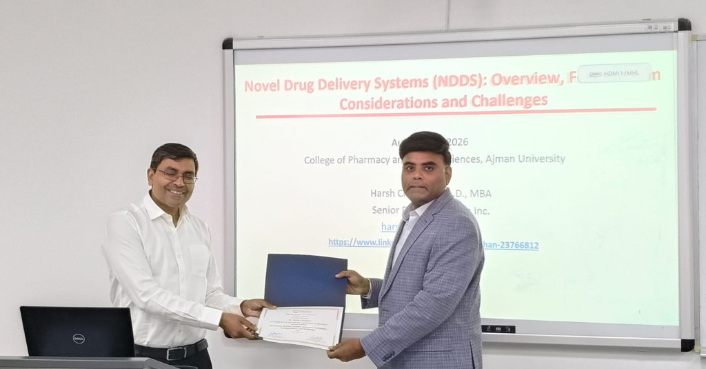 College of Pharmacy and Health Sciences Hosts Guest Lecture on Novel Drug Delivery Systems