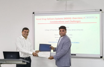 College of Pharmacy and Health Sciences Hosts Guest Lecture on Novel Drug Delivery Systems