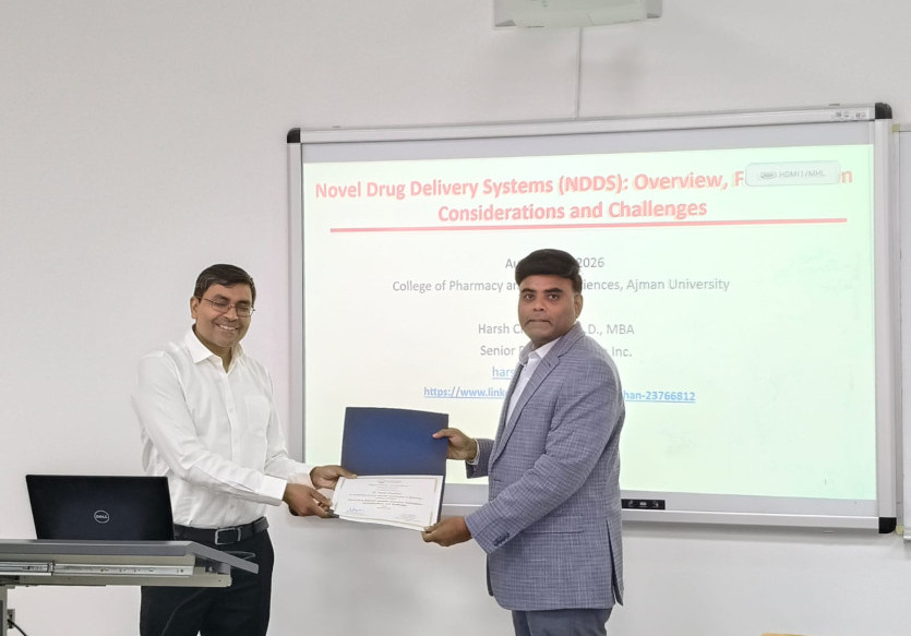 College of Pharmacy and Health Sciences Hosts Guest Lecture on Novel Drug Delivery Systems