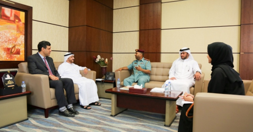 Chancellor Receives Delegates from Ajman Immigration